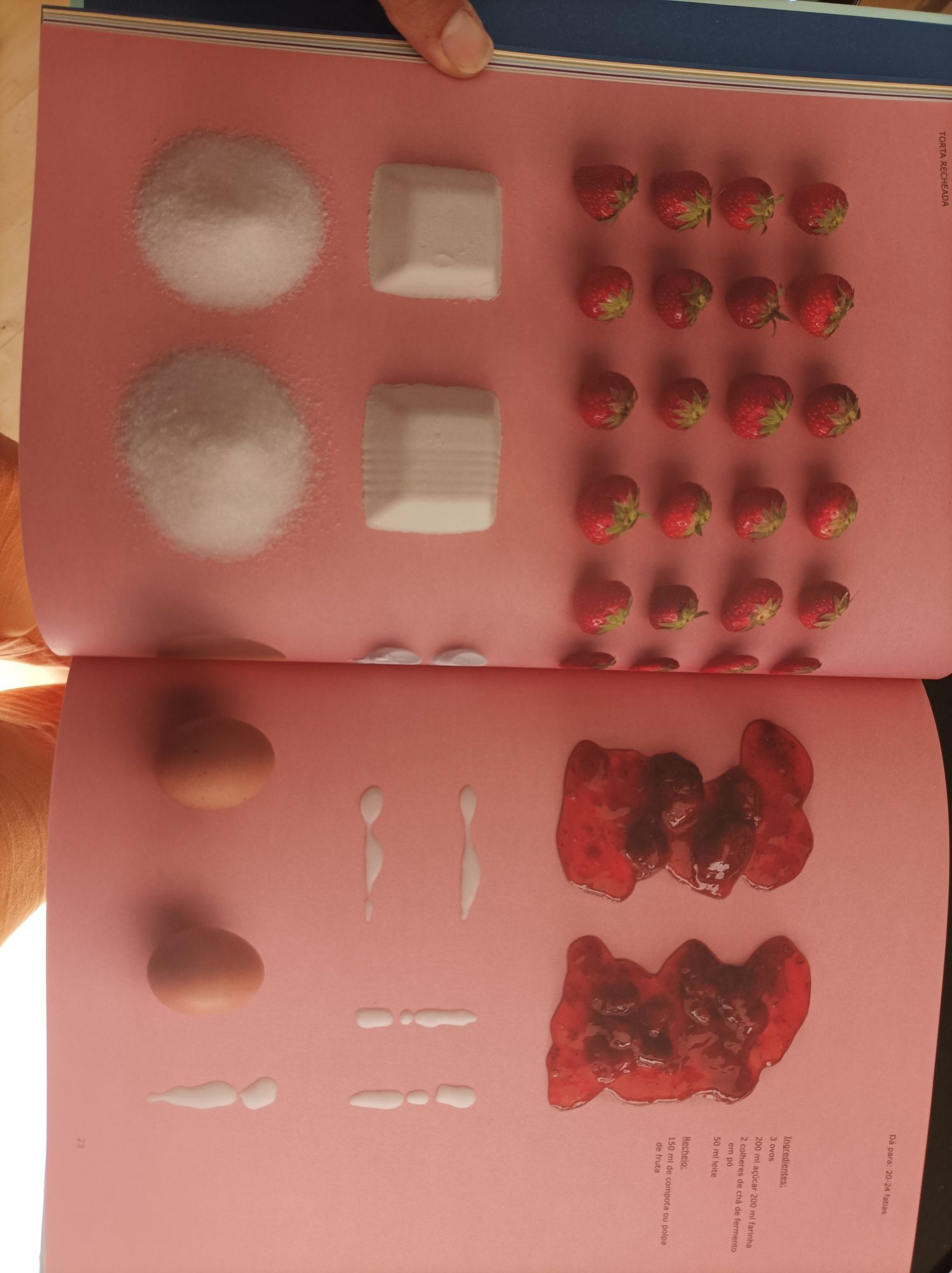 Livro receitas arte de fazer bolos