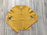 Bluzka sweterek H&M 146-152, 10-12 lat, musztardowy kolor
