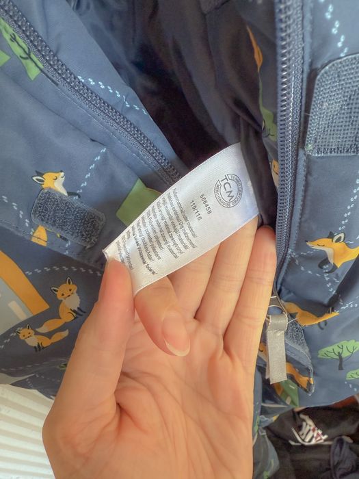 Kombinezon w liski dla chlopca zimowy Tchibo 110/116 cieply