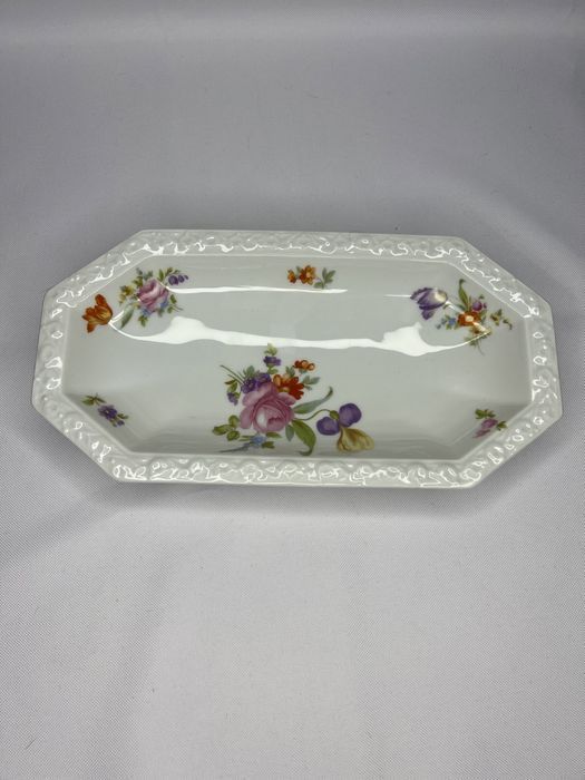 Półmisek Rosenthal Selb-Bavaria biała Maria kwiaty L19
