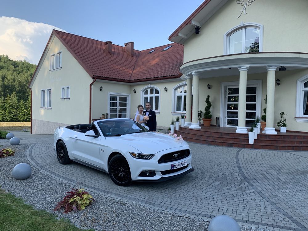 Auto do ślubu MUSTANG cabrio wesele samochód wynajem slub Mielec