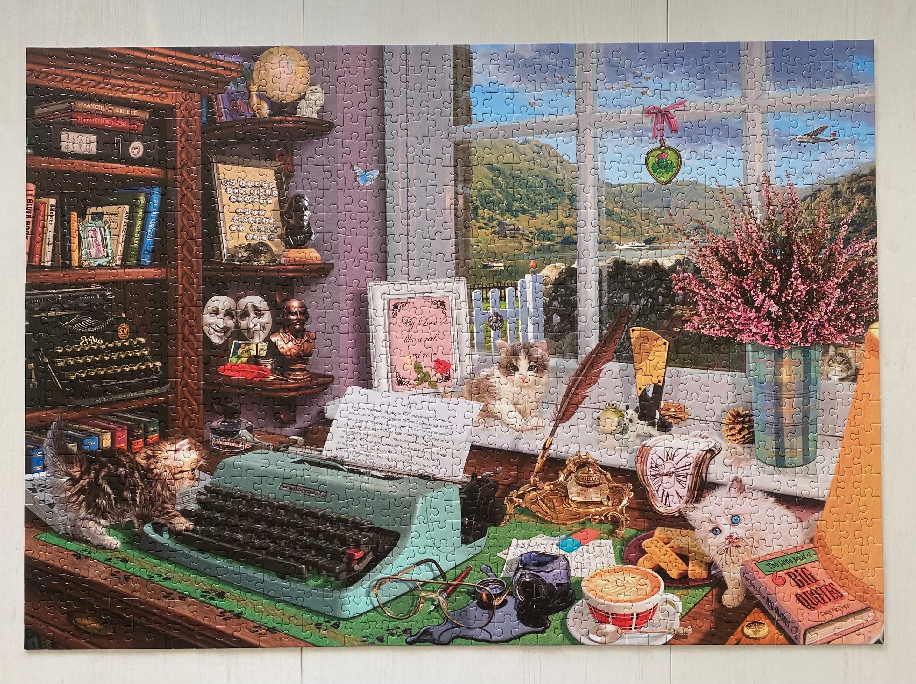 Puzzle Schmidt 1000 At the desk na biurku