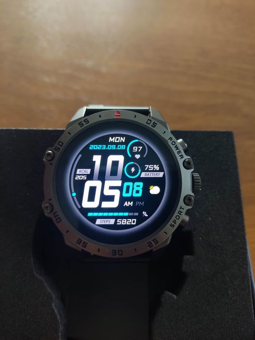Smartwatch Garett V14 czarny stalowy