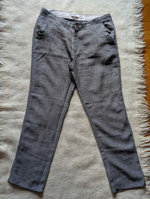 Spodnie lniane męskie