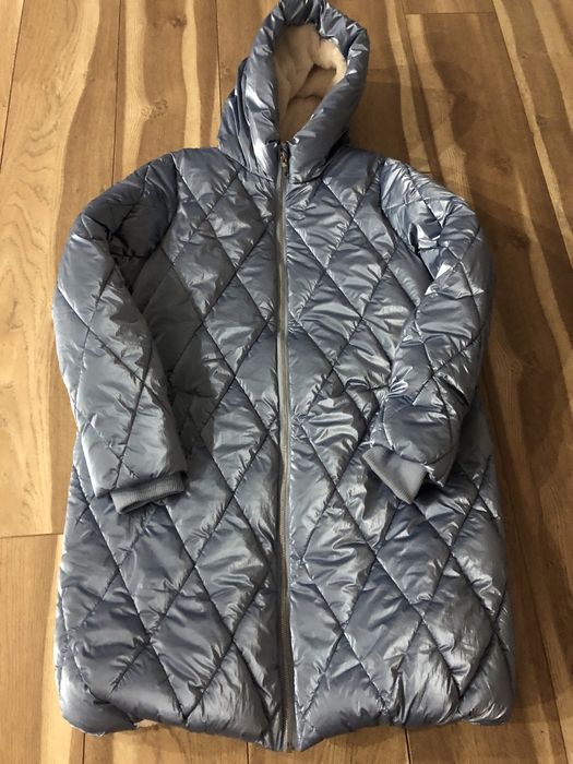 Пуховик жіночий на хутрі