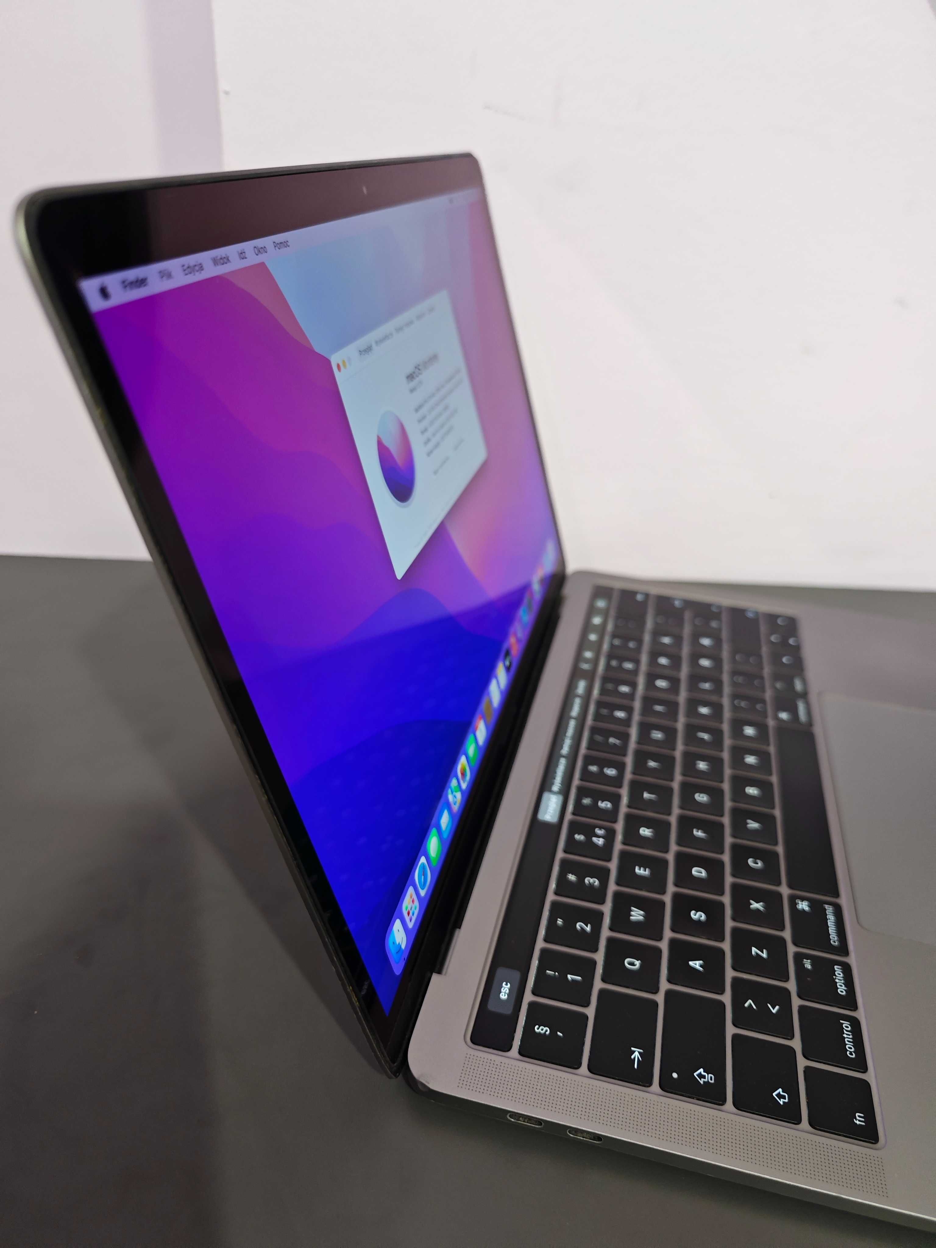 Apple MacBook Pro 13 TouchBar A1706 8GB 512GB Srebrny Nowa Bateria