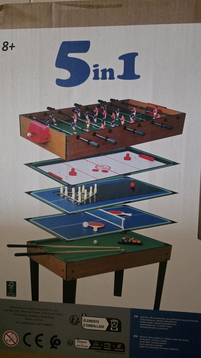 Mesa de jogos 5 em 1