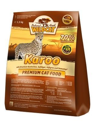 Mięsna i hipoalergiczna karma dla kotów - Wildcat KRÓLIK + DRÓB 3kg
