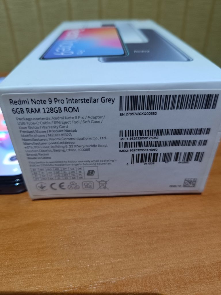 Смартфон Xiaomi redmi note 9 pro 6/128gb