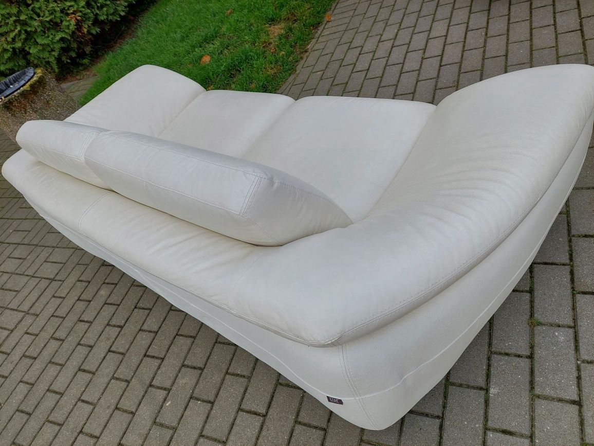 WYPRZEDAŻ! Piękna, designerska sofa, skóra naturalna, trans