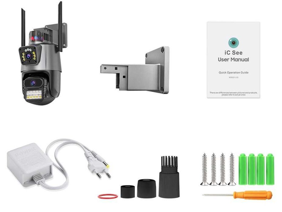 Kamera 6MP‼️ Dual Lens ULTRA HD WIFI PTZ podgląd na telefon MONITORING