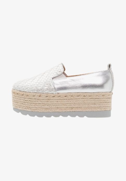 Buty srebrne espadryle Guess 37 nowe