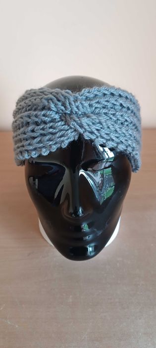 opaska damska z wełny alpaki ręcznie robiona