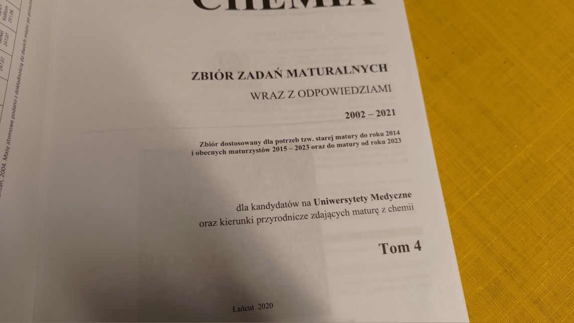 Chemia 4 zbiór zadań Nowy Witowski