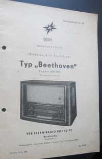 instrukcja  ze schematem i danymi Radio "Beethoven"