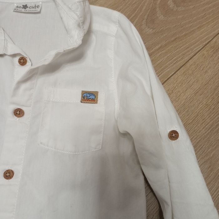 Zestaw koszula spodnie rozmiar 86-92 galowy wizytowy