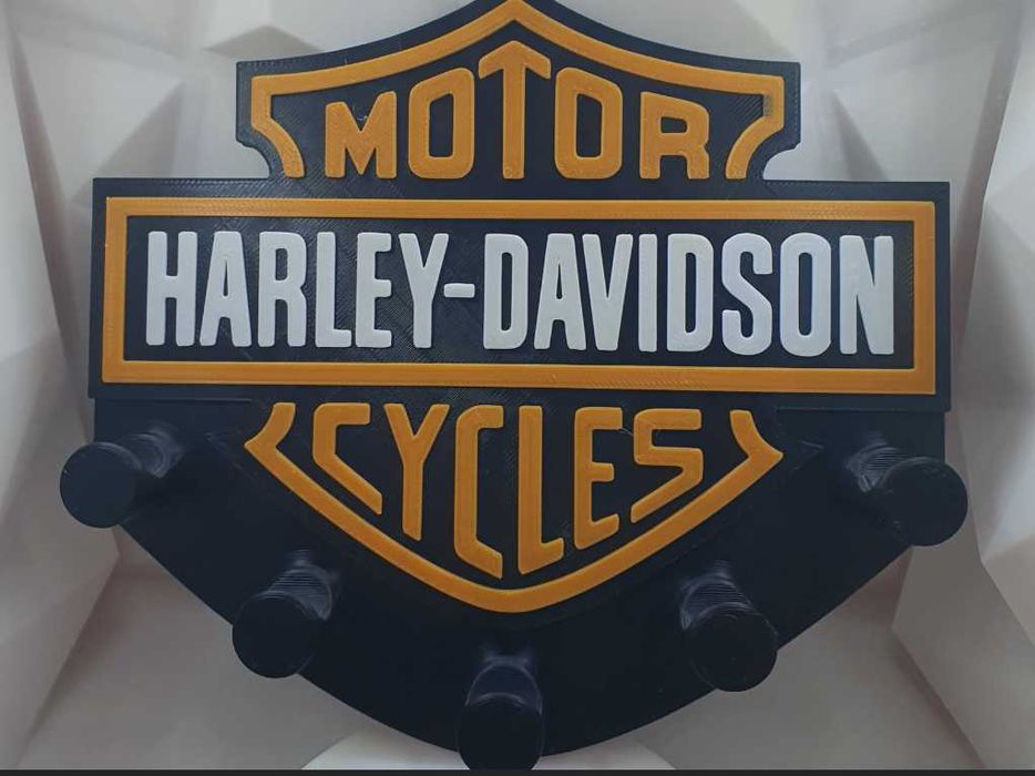 Harley-Davidson Wieszak na Klucze Styl Garażowy Motocyklowy