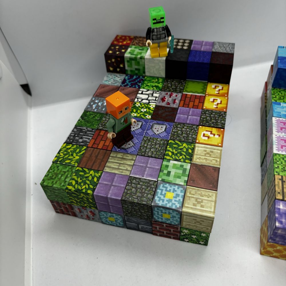 120ШТ + 2 героя Конструктор магнітний майнкрафт minecraft блоки лава