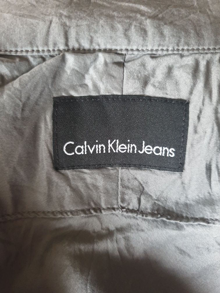 Calvin Klein _ Spódnica 100 % silk kopertowa 26