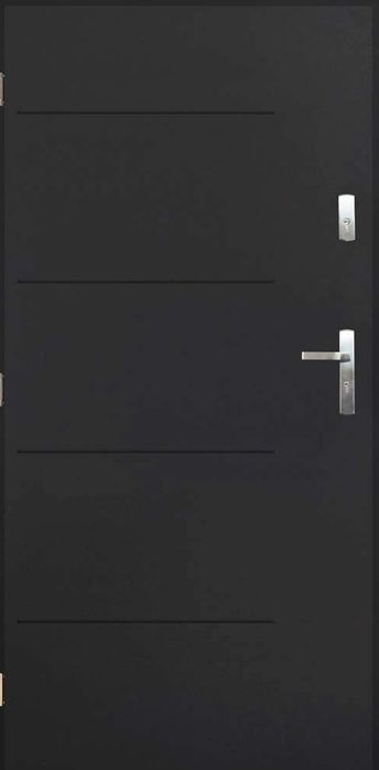 Drzwi KACPRZAK 90x200 Drzwi Zewnętrzne Samba Antracyt
