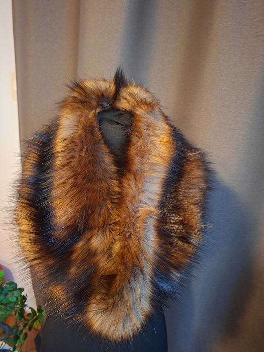 Kołnierz futrzany -imitacja lisa rudego