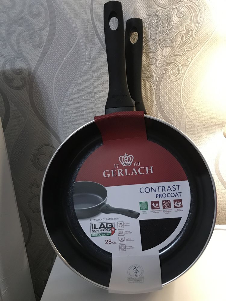 Nowa Gerlach patelnia 28cm ceramiczna non-stick