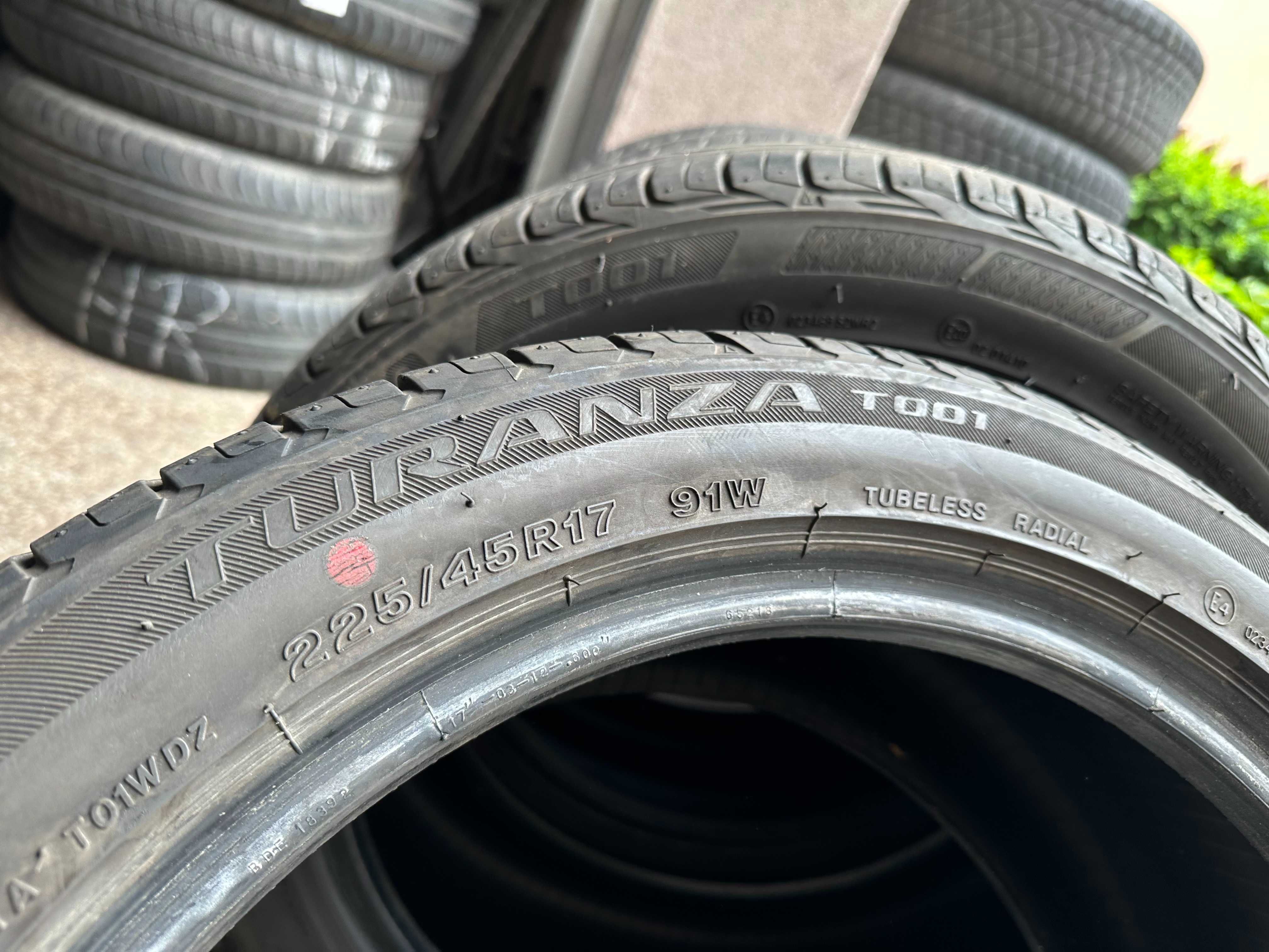 225-45 R17 91W Bridgestone Turanza T001 4шт