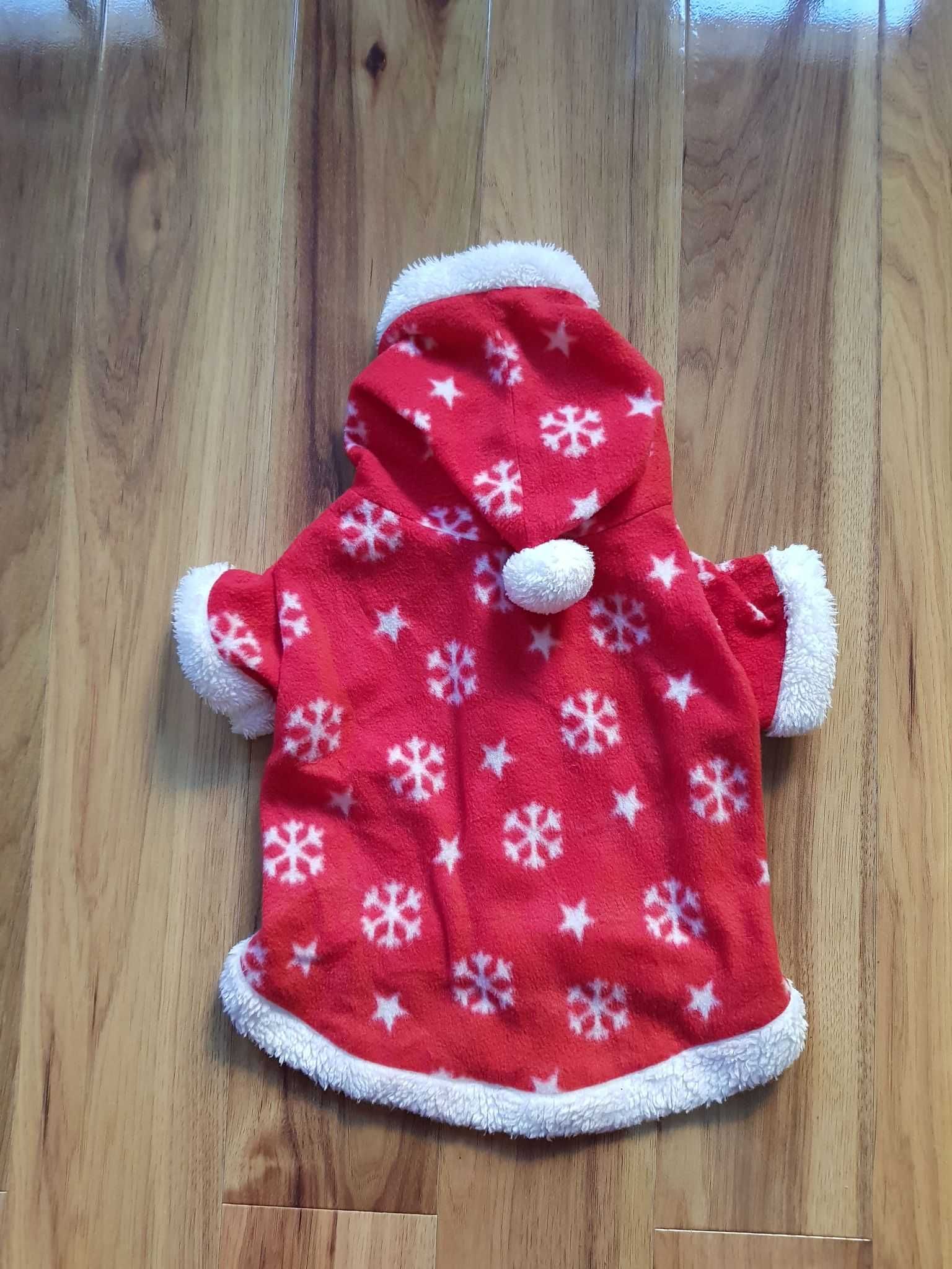 Ubranko mikołajkowe dla psa ubranko świąteczne dla pieska śnieżki L