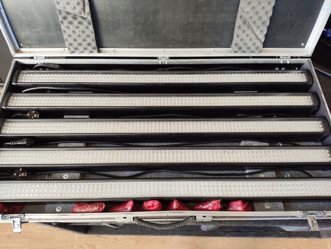 Eurolite led bar rgb 252/10 5 sztuk z case
