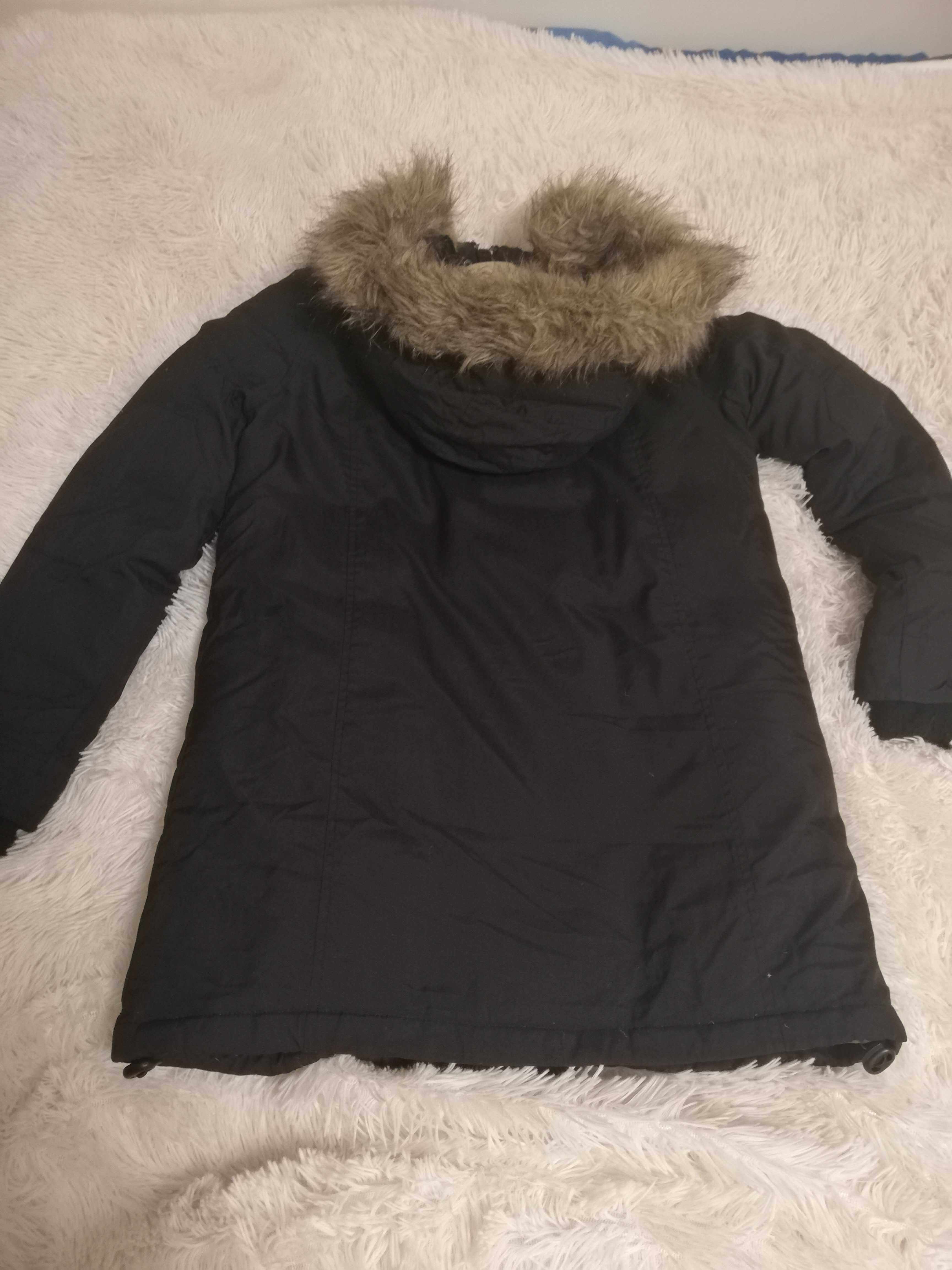 kurtka puchowa ONLY xs s 36 czarna zimowa xs s 36 parka puchowa xs s