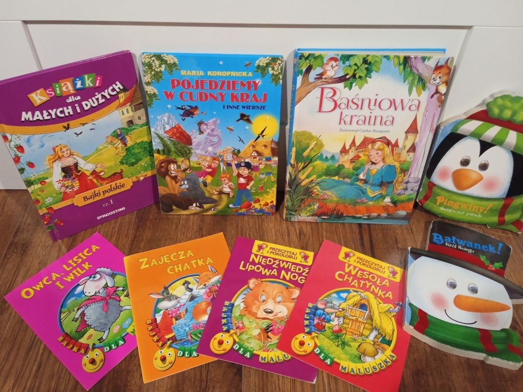 Zestaw 9 książek dla dzieci