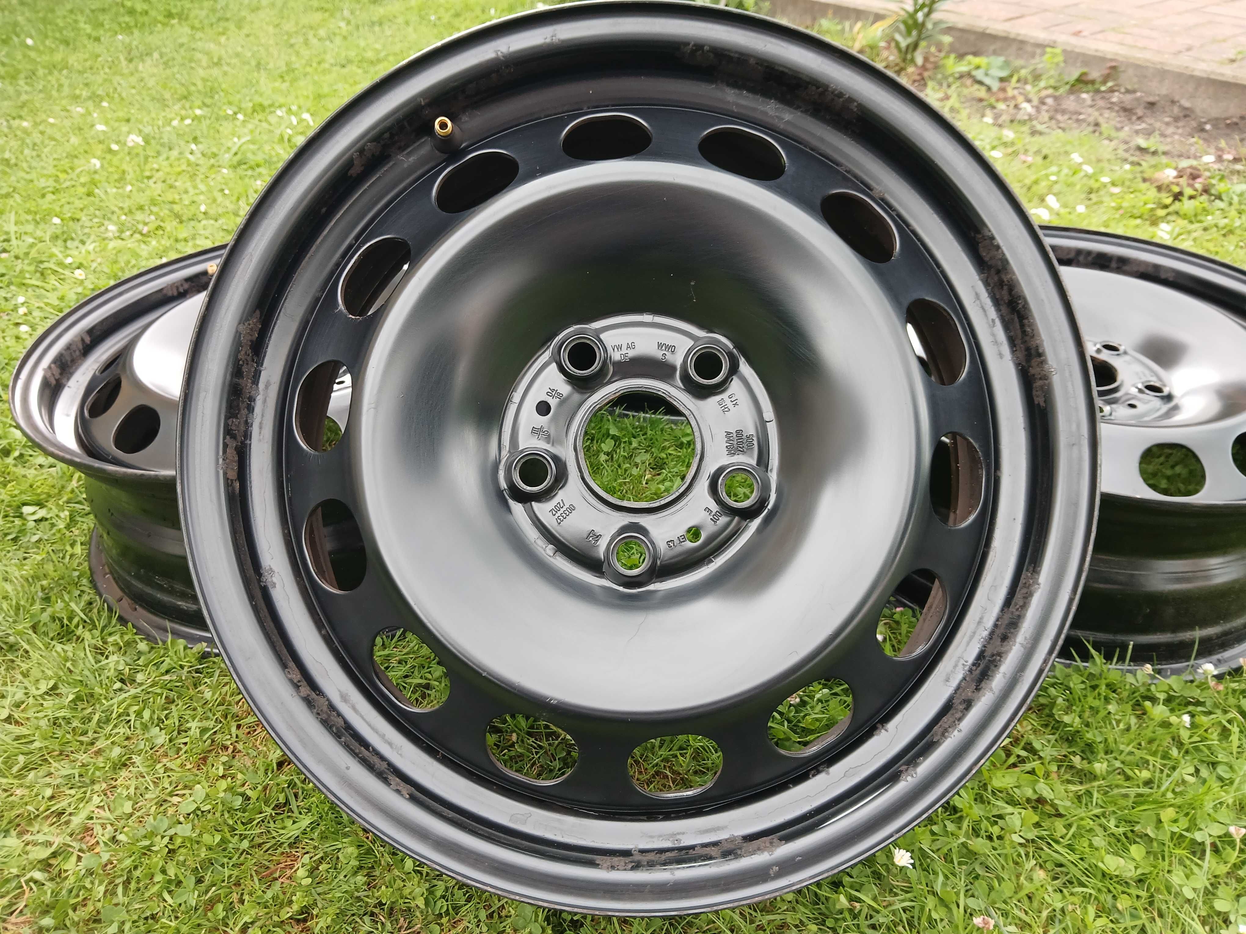 Felgi 16'' 5x112 + kołpaki ORYGINALNE Audi Q2 A3 A4 A6 F-VAT