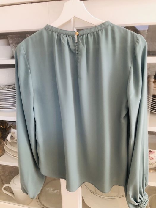 Piękna zielona bluzka- H&M - 34/XS