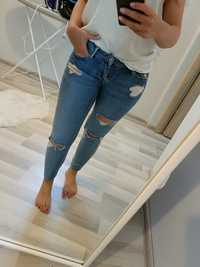 Nowe jeansowe z przetarciami tailly weijl