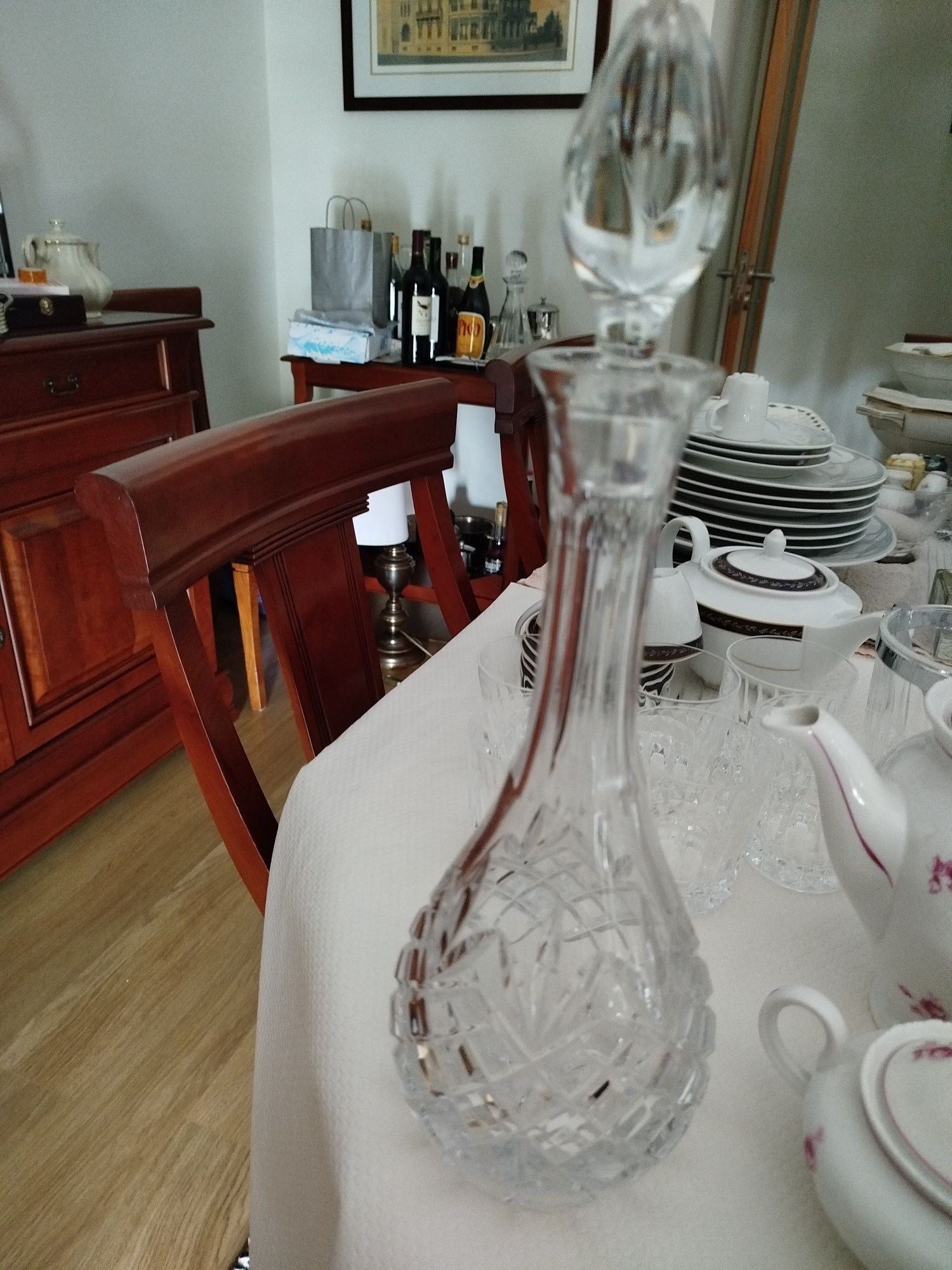 Vendo jarra em cristal d'arques