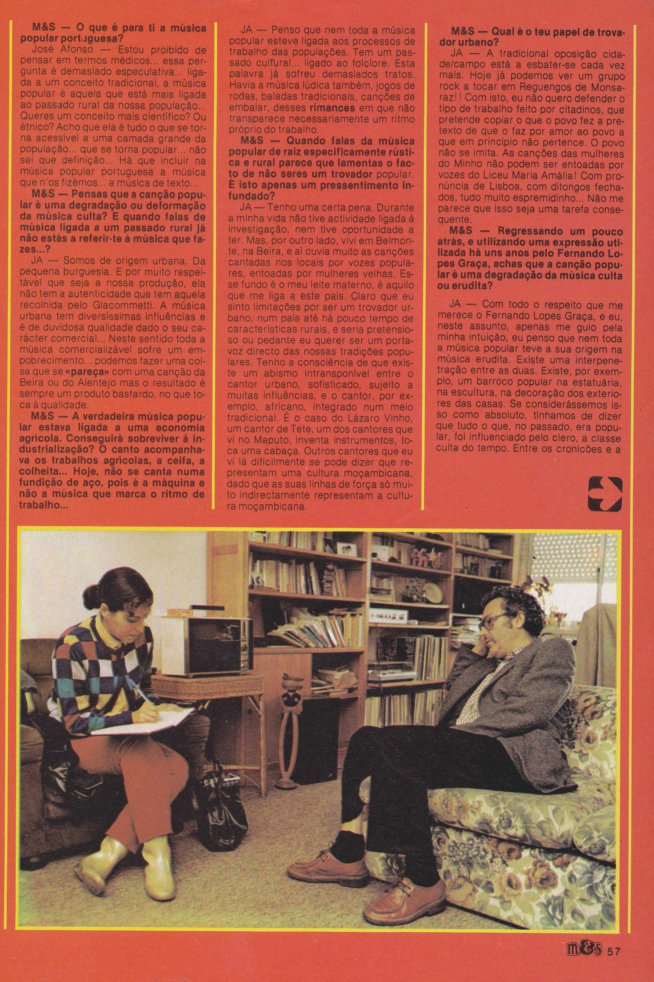 José Afonso	- - -		Música & Som	- - - - -	Revista