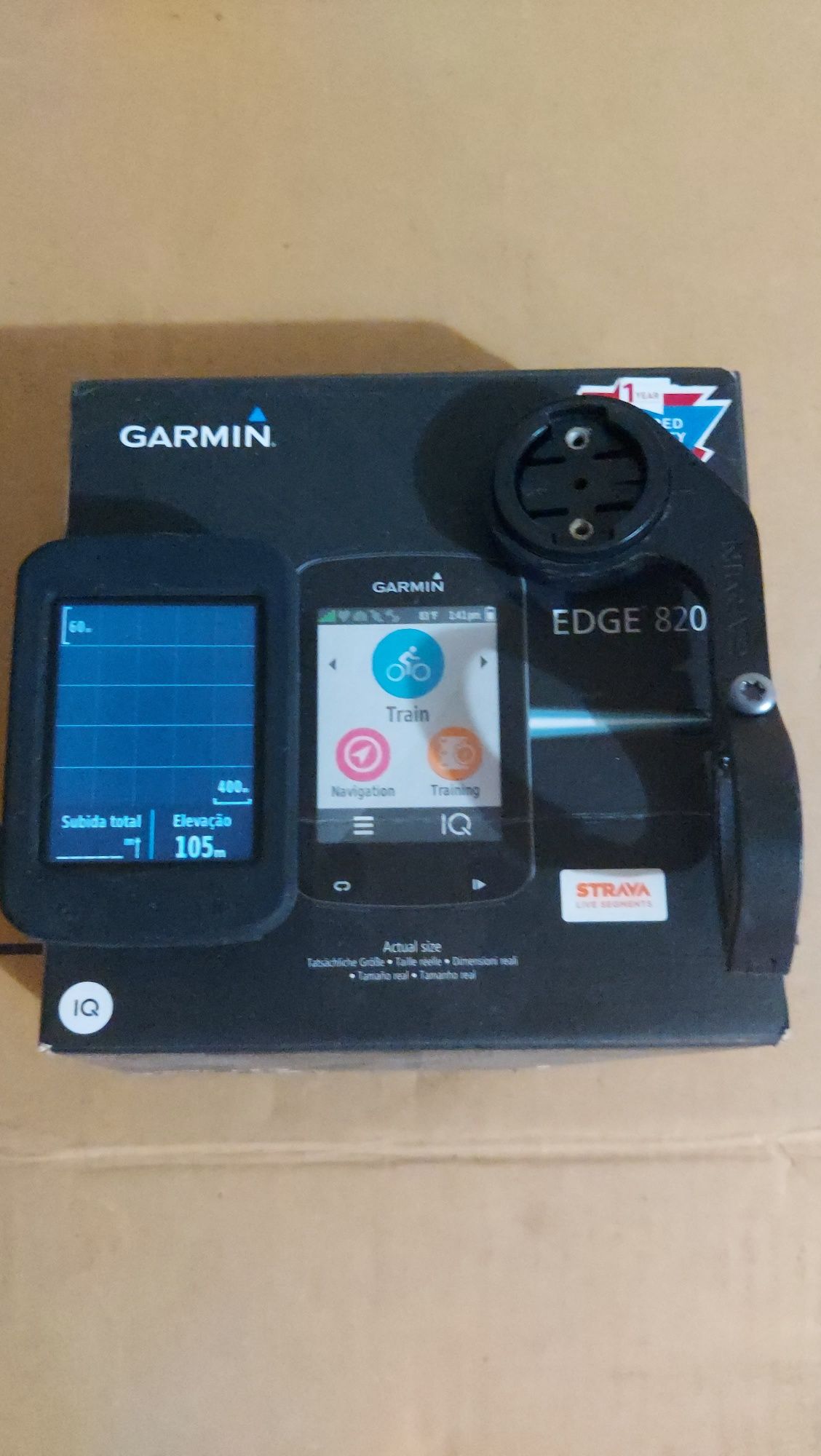 V...GPS Garmin Edge 820