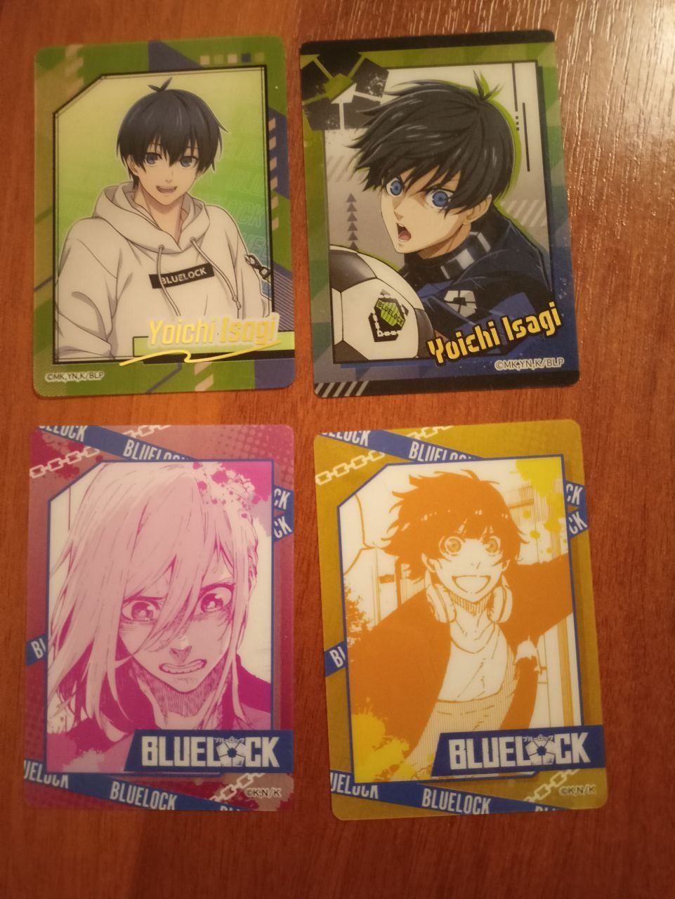 Колекційні японські картки Bandai Blue lock по аніме Синя тюрьма синяя