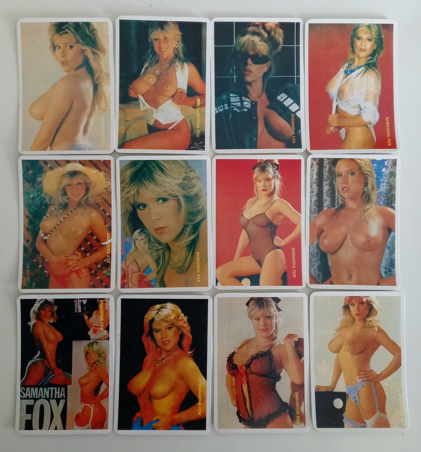 Coleção de 12 Calendários de bolso tema "Samantha Fox "