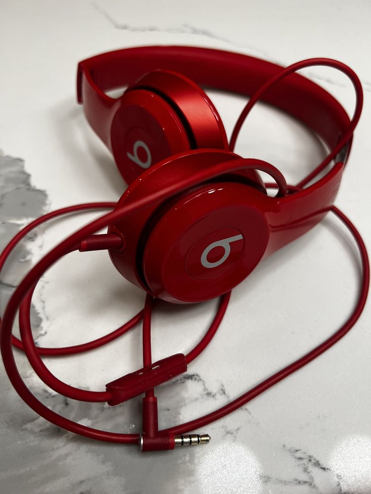 Czerwone słuchawki nauszne Beats by Dr. Dre B0518 Red
