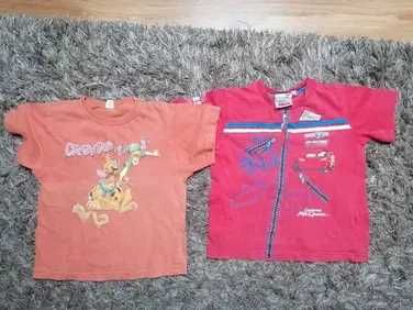 zestaw dwa t-shirty chłopięce rozmiar 98