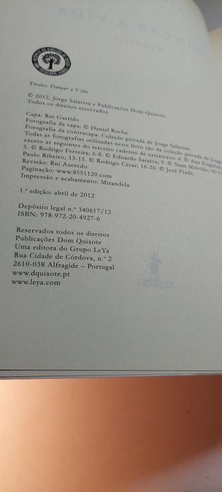 Dançar a Vida, Memórias - Jorge Salavisa