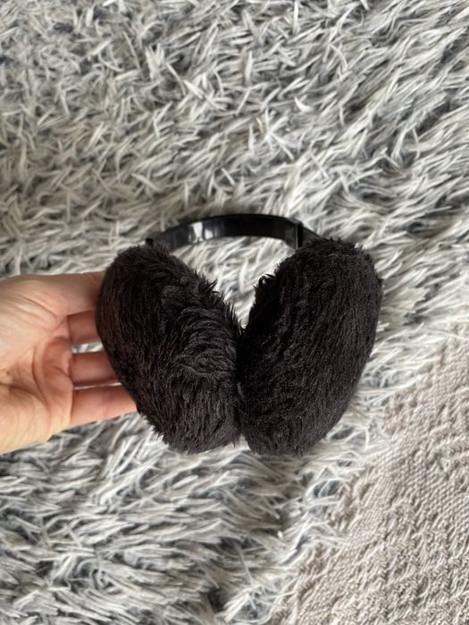 Czarne nauszniki unisex uniwersalne black ear muffs
