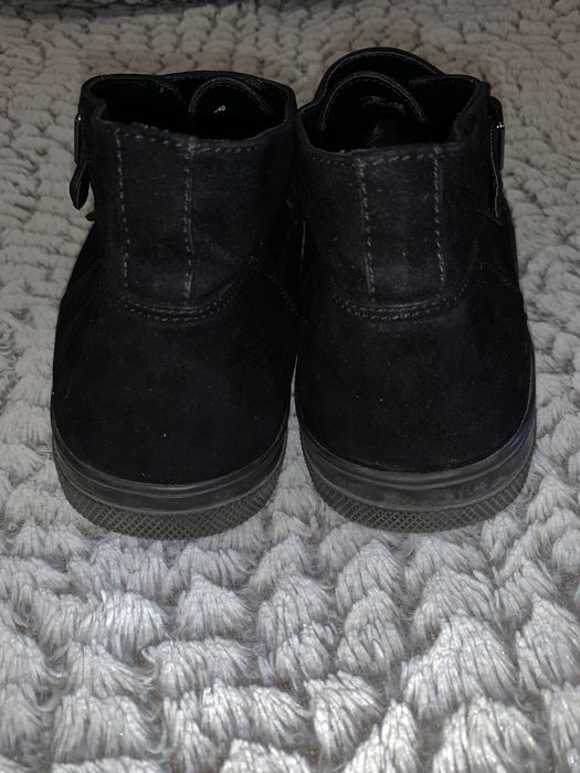 Ботинки черевики чорні чоловічі Zara