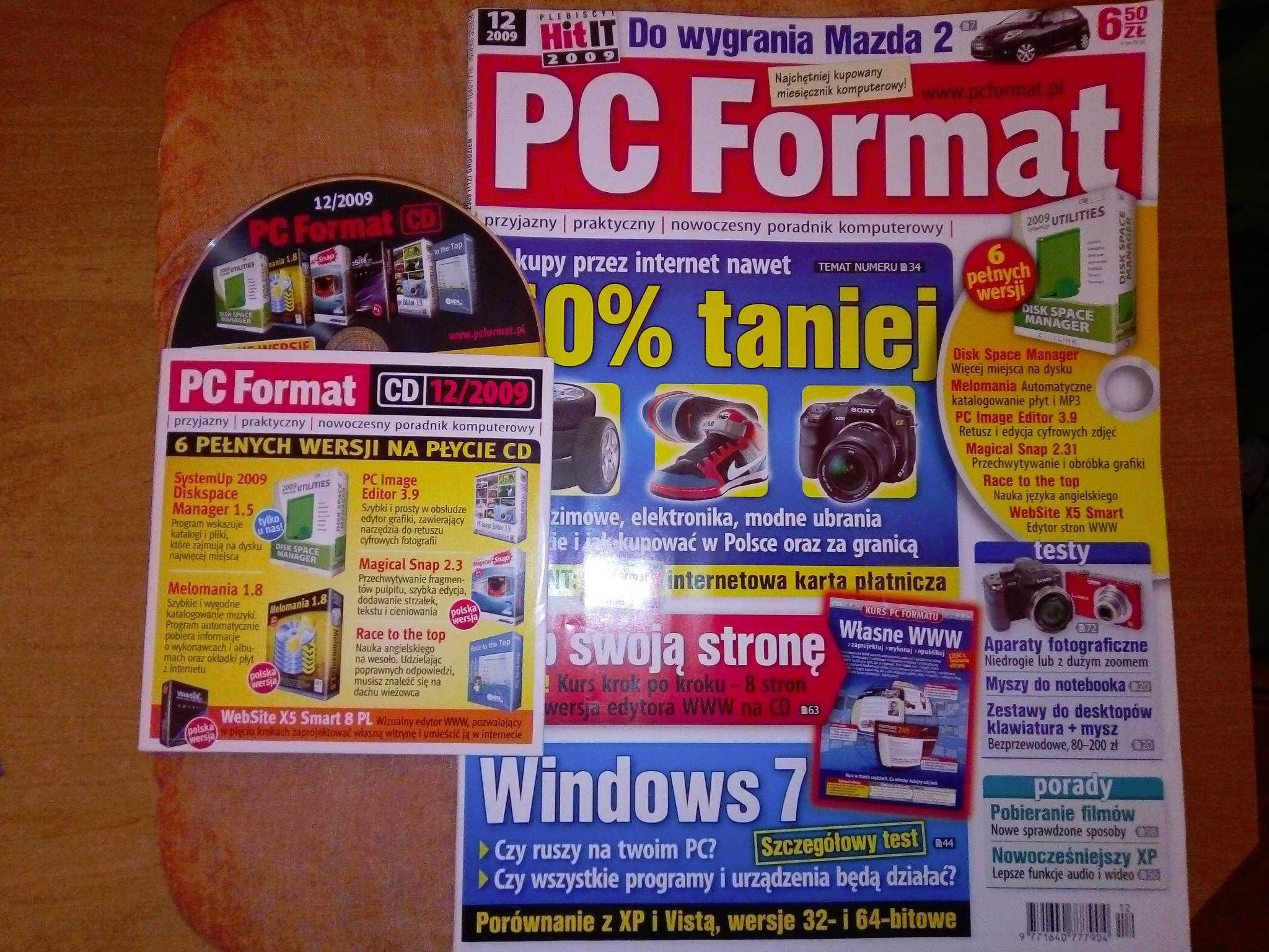 PC Format 12 2009 grudzień (112) Gazeta + płyta CD Czasopismo