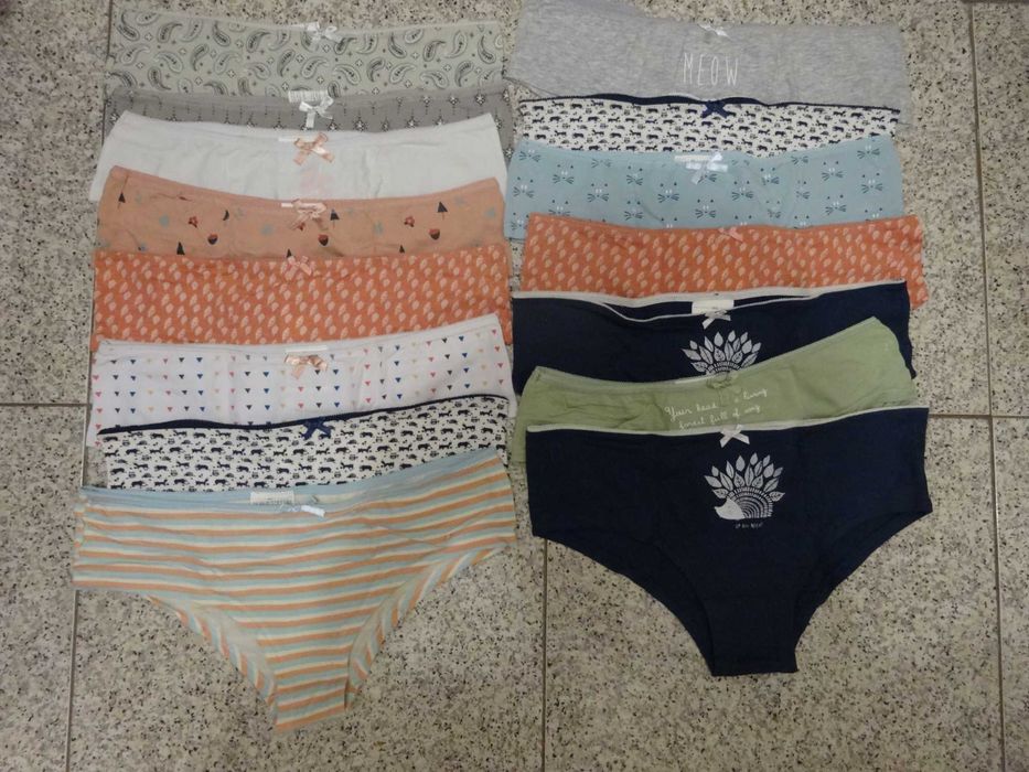 Conjunto Cuecas MO Senhora Tamanho L - 15 unidades