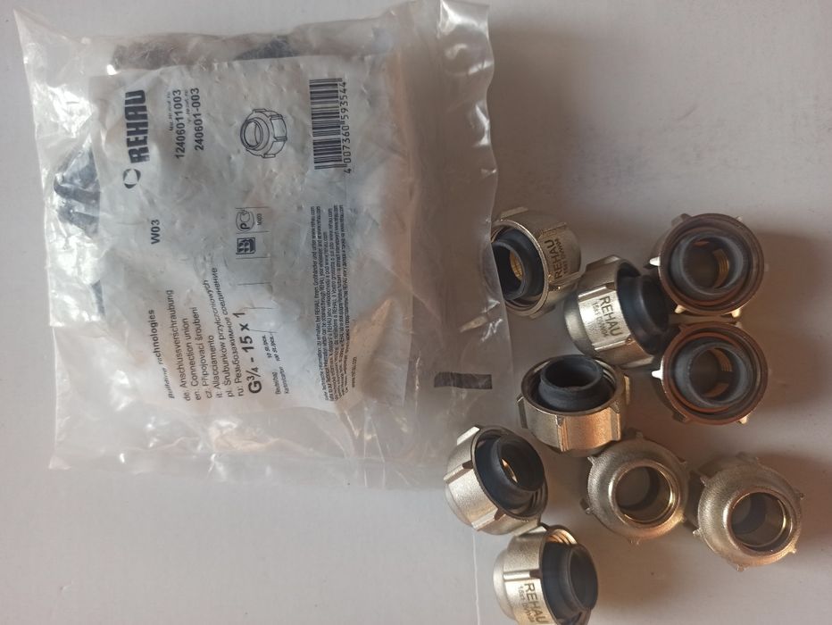 Гайка (евроконус), різьбозажим для коллектора. 16*2.0×3/4