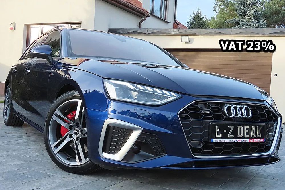 Audi A4 Avant A4 S-LINE PLUS QUATTRO 204PS Kamery360 Bang&Olufsen 2021 Rok 84TKM