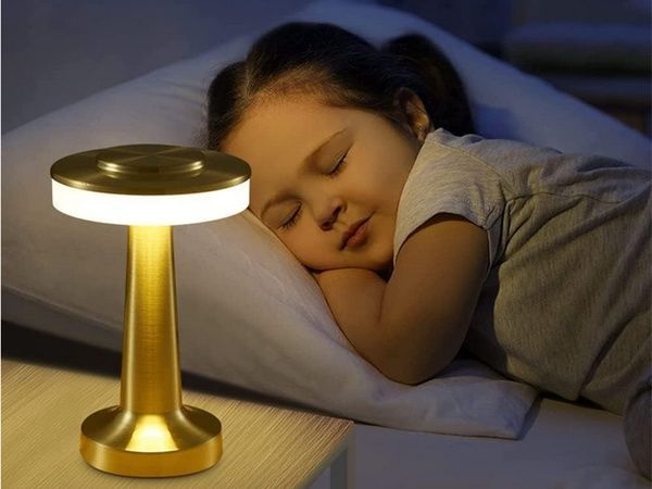 Lampka nocna LED stołowa dotykowa 3 stopniowa ciepła zimna neutralna