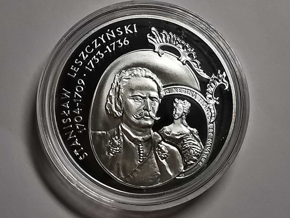 Moneta Stanisław Leszczyński popiersie - Lustrzanka 10zł